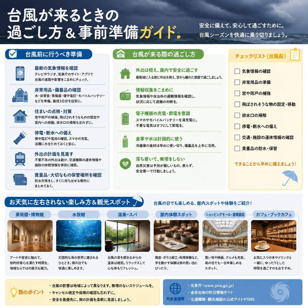 台風からの影響を最小限にするアイデア