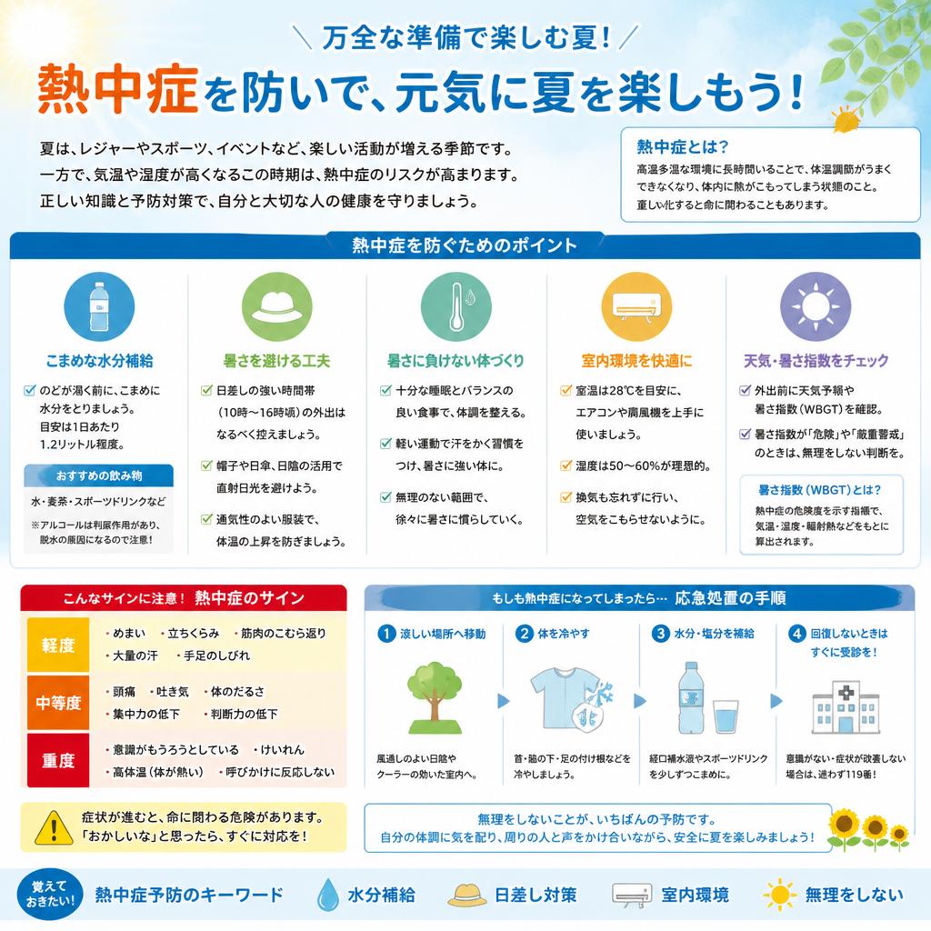 熱中症のサインと予防法
